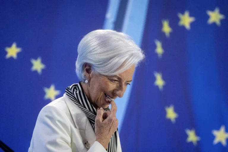 President of European Central Bank, Christine Lagarde, attends a press conference after an ECB’s governing council meeting in Frankfurt, Germany, on Jan. 25, 2024